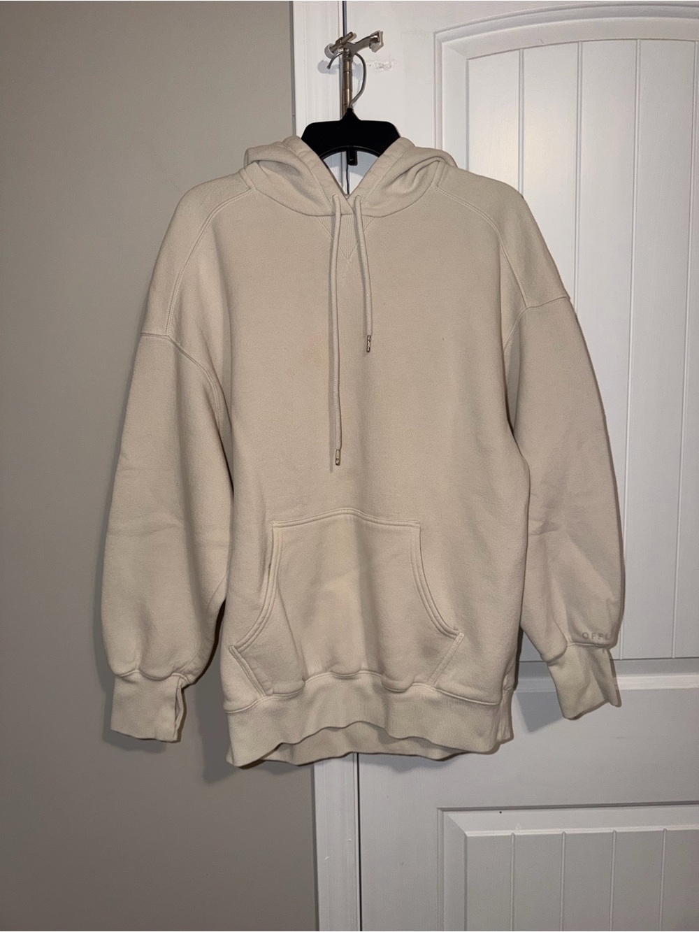 aerie OFFLINE Beige Cream Oversized Pullover Hoodie